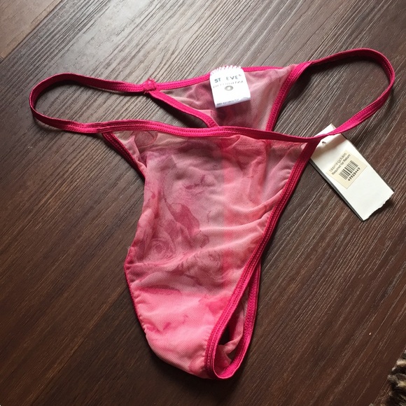 St. Eve Mesh Thong Panties - Picture 1 of 4